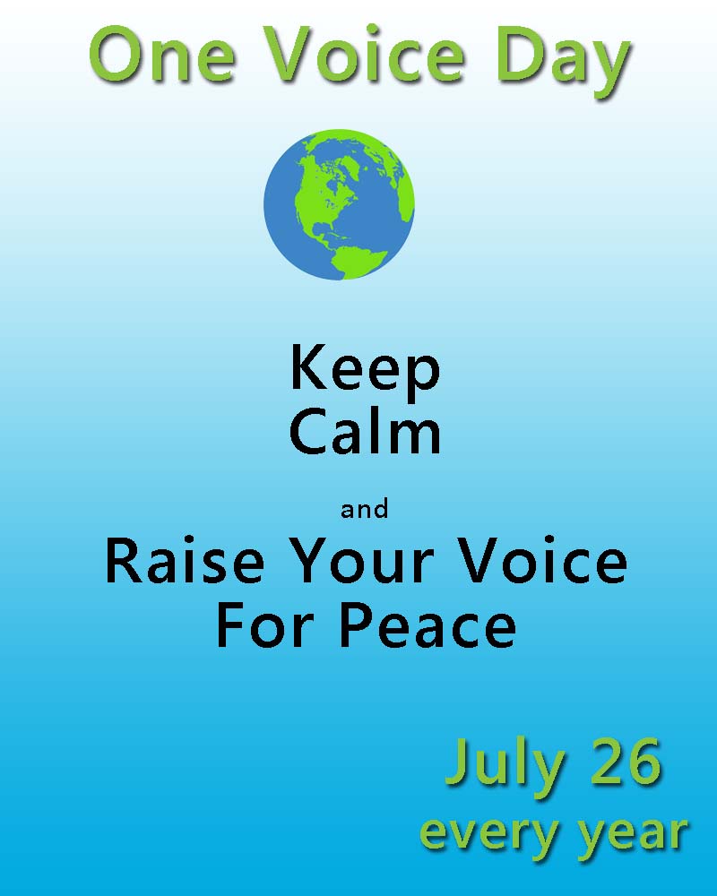Celebrate One Voice Day July 26 NonStop Celebrations